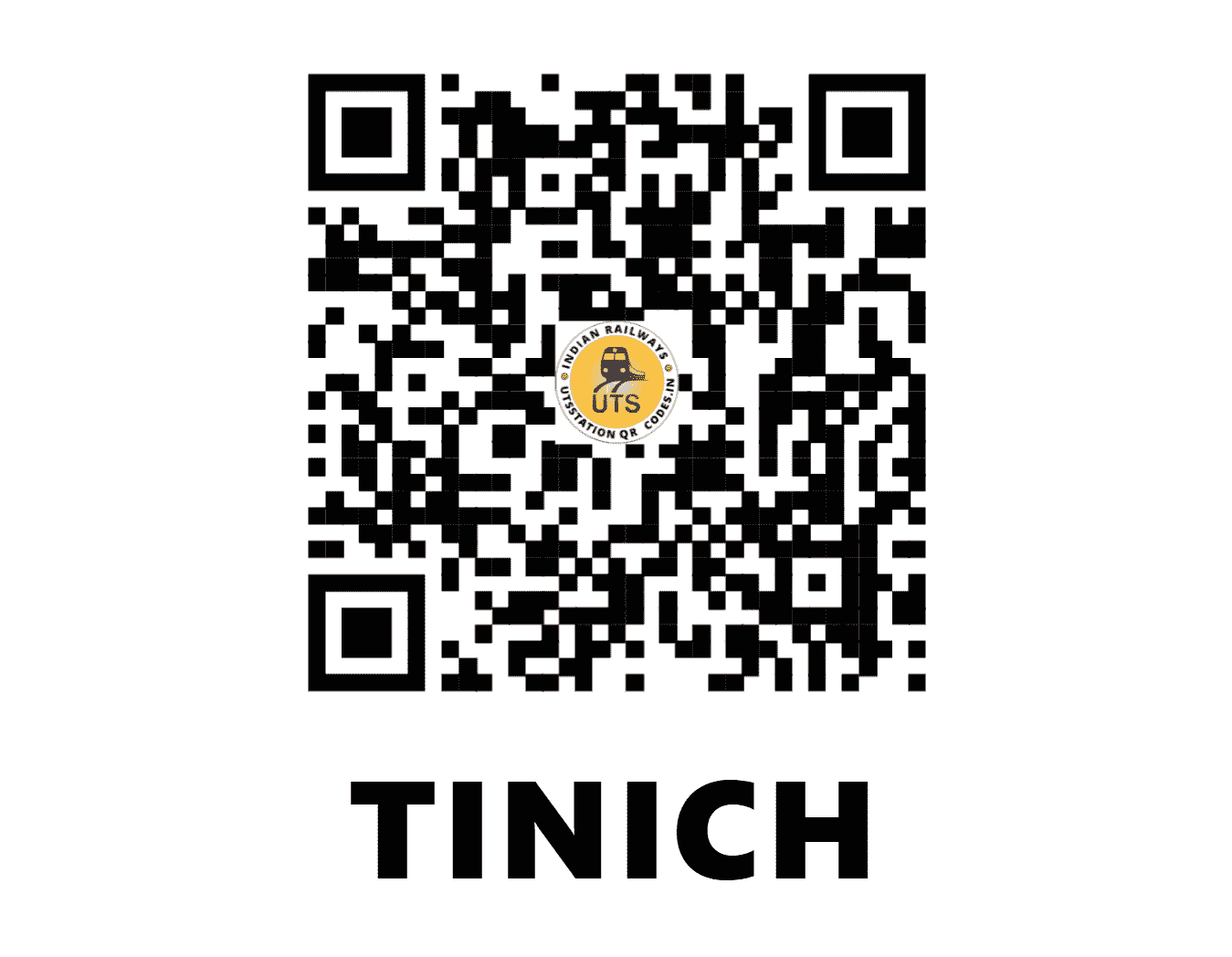 UTS QR Code for TINICH - TH - NE (UTTAR PRADESH)